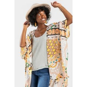 Francesca's | Floral Patchwork Kimono